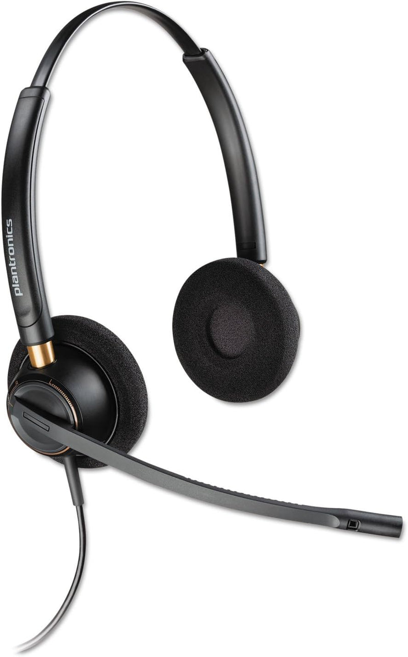 Plantronics EncorePro HW520 Headset Over Head Binaural Noise Cancelling (New)