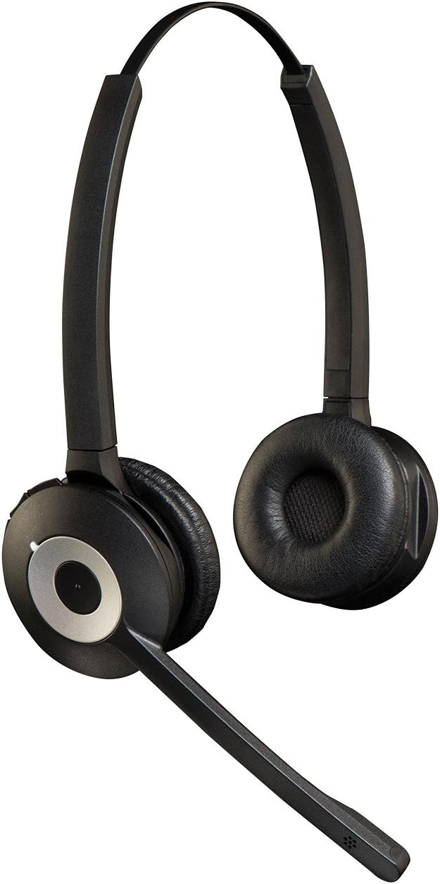 Jabra Pro 920 DECT Wireless On-Ear Stereo Headset HD Voice Noise-Cancellation (Renewed)