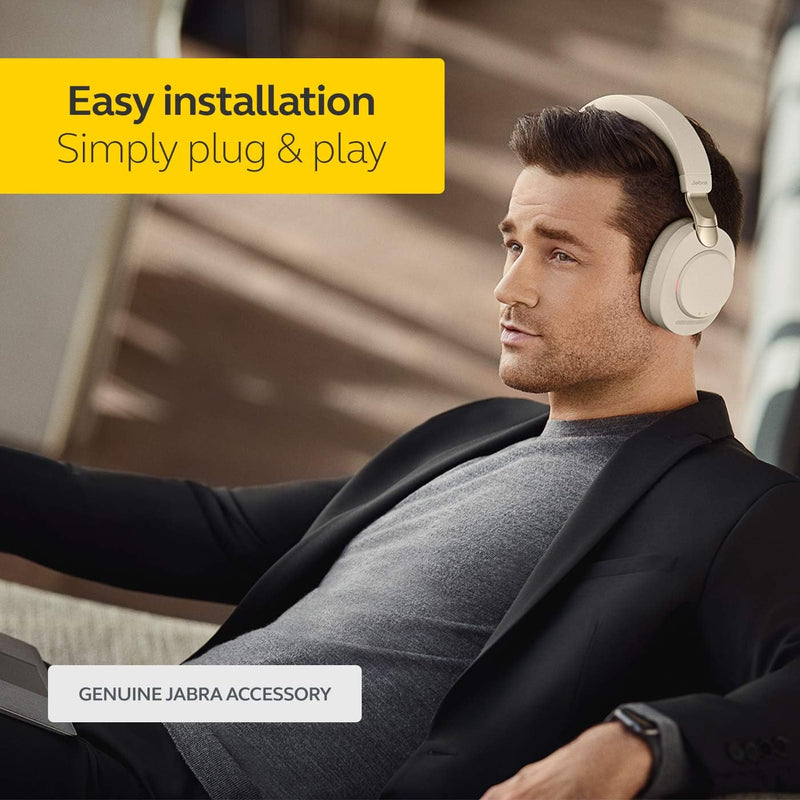 Jabra Link 380A MS USB-A Adapter Wireless Dongle For Evolve2 85 & 65 Headsets (Renewed)