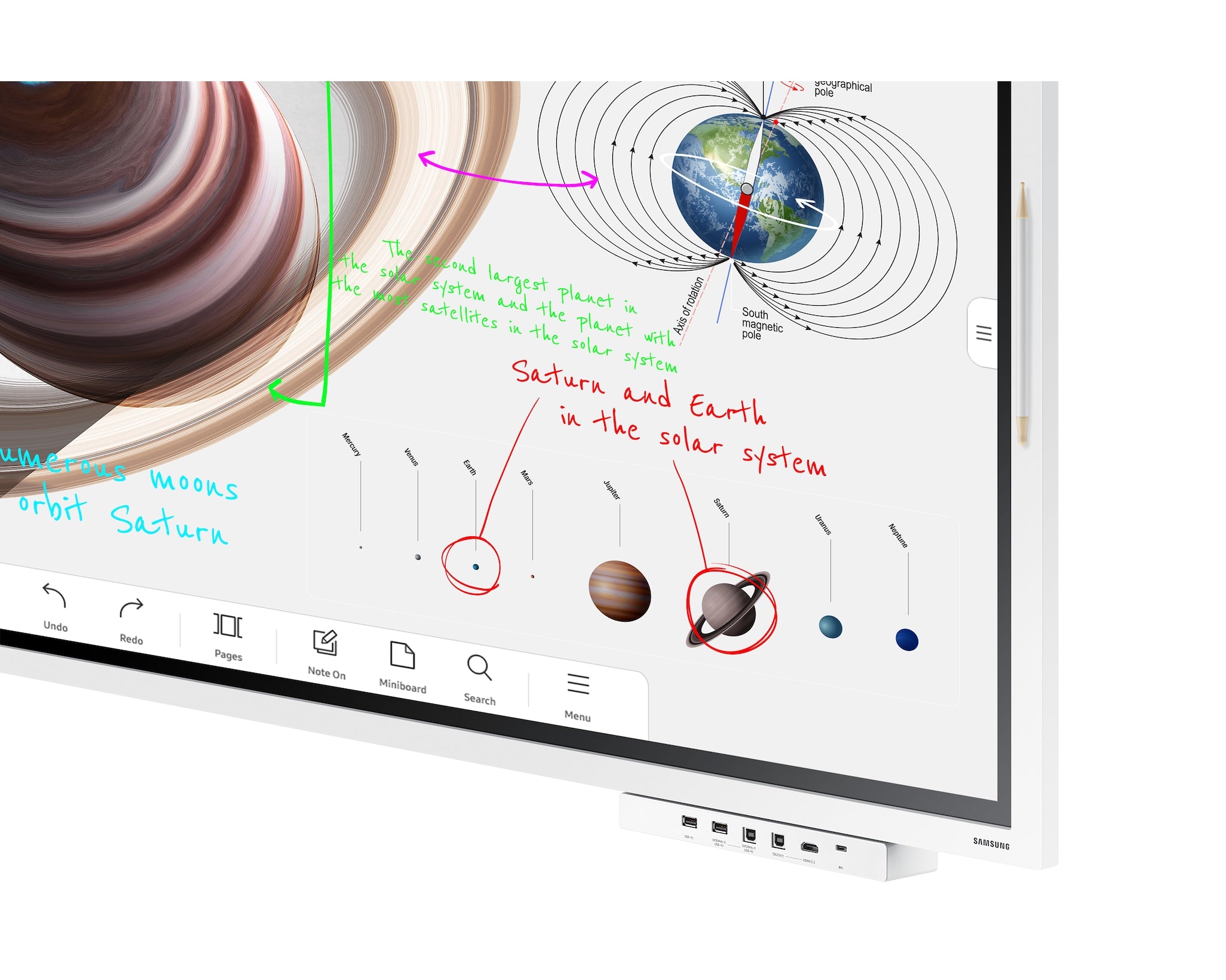 Samsung Flip Pro Interactive Display LH55WMBWBGCXEN (Missing The Terminal Cover) (Refurbished B-Grade)