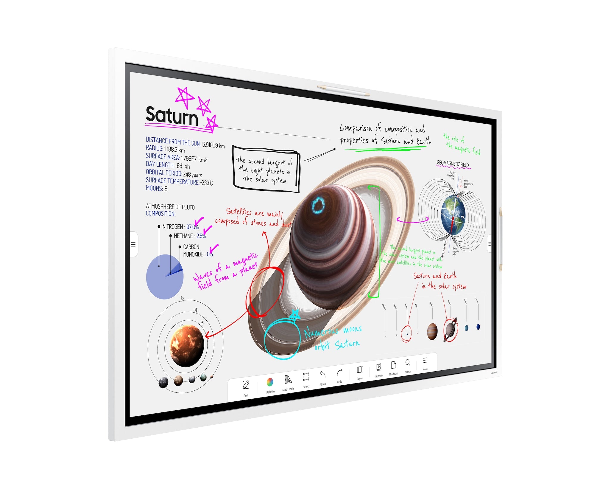 Samsung Flip Pro Interactive Display LH55WMBWBGCXEN (Missing The Terminal Cover) (Refurbished B-Grade)