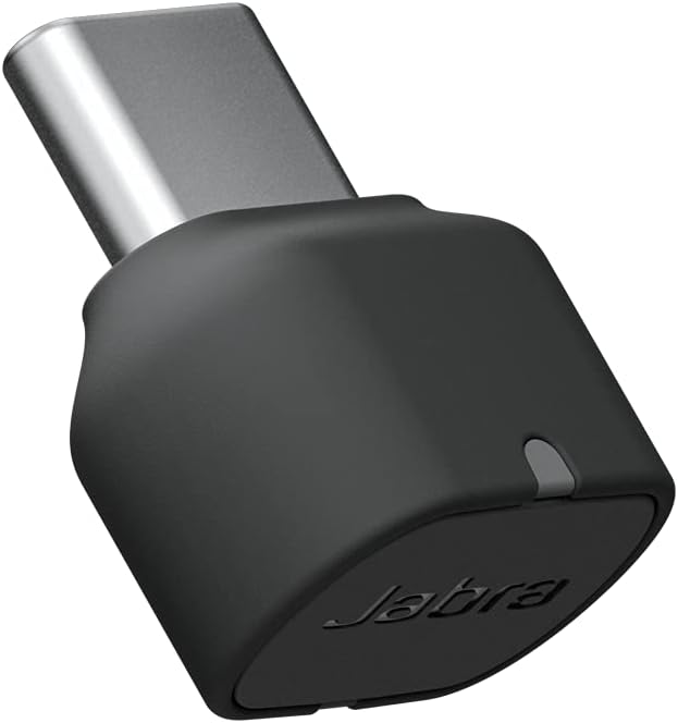 Jabra Link 380c MS USB-C Adapter Wireless Dongle For Evolve2 85 & 65 Headsets (Renewed)