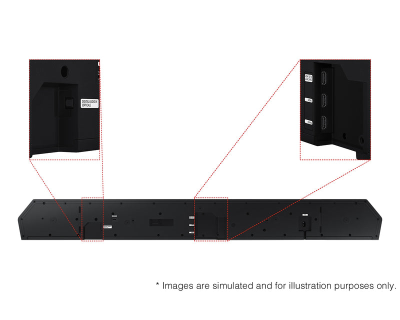 Samsung Cinematic Soundbar 11.1.4 Subwoofer Rear Speakers Q-Series HW-Q990D/XU (Refurbished B-Grade)