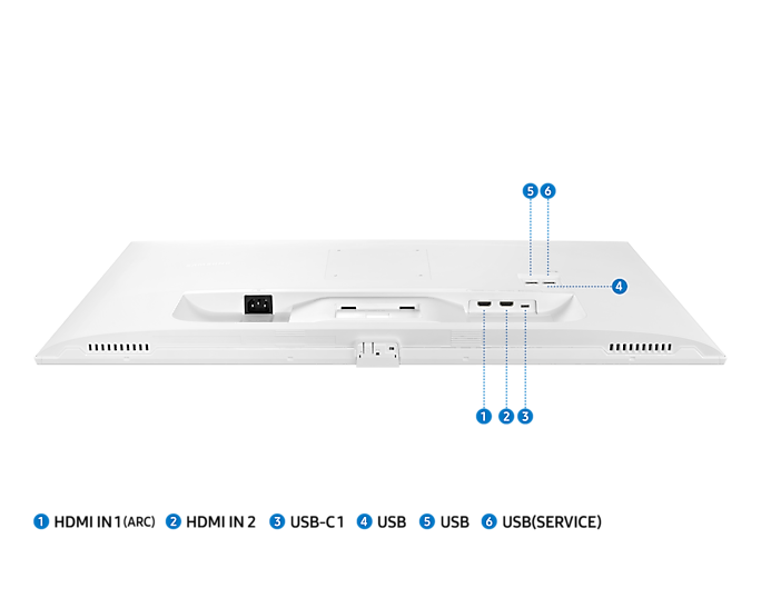 Samsung 32'' Smart Monitor 3840x2160 UHD USB-C Speakers & Remote LS32BM701UPXXU (Refurbished B-Grade)