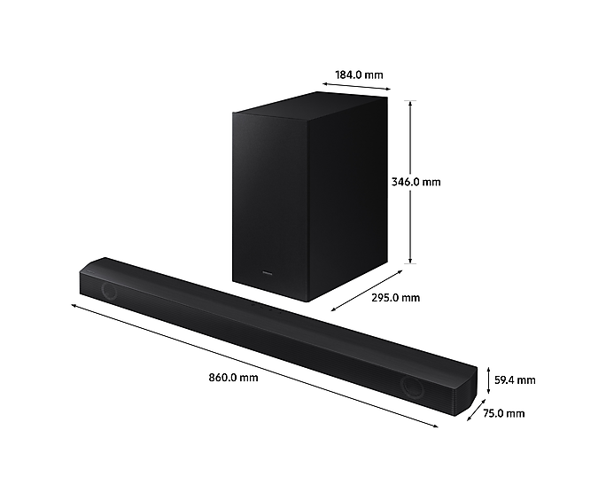 Samsung 2.1Ch Soundbar 360W With Wireless Subwoofer And Game Mode HW-B530/XU (Refurbished B-Grade)