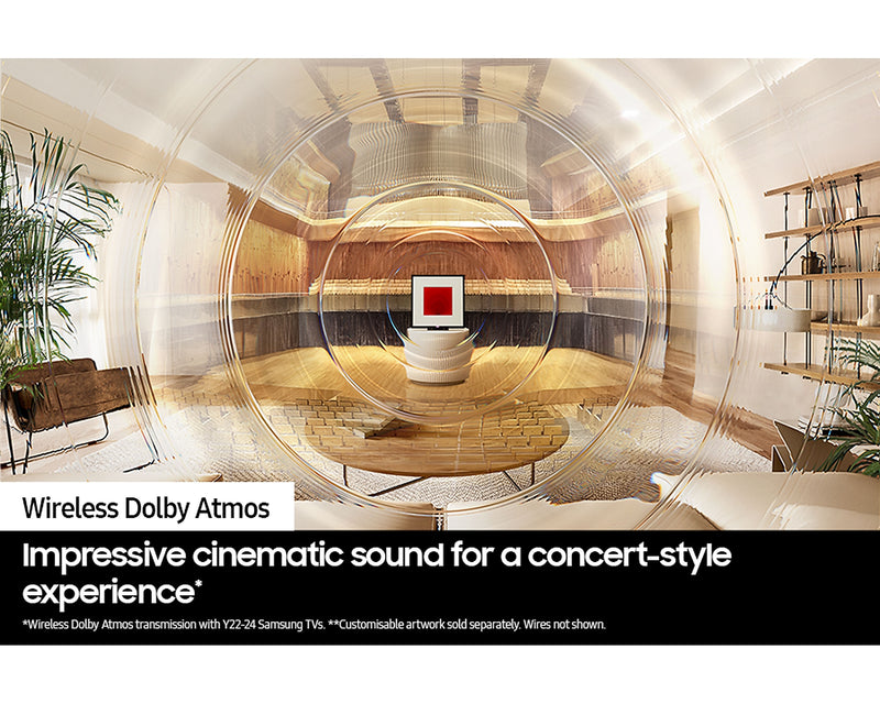 Samsung Wireless Smart Speaker Music Frame Alexa HW-LS60D/XU (No Wall Mount) (Refurbished B-Grade)