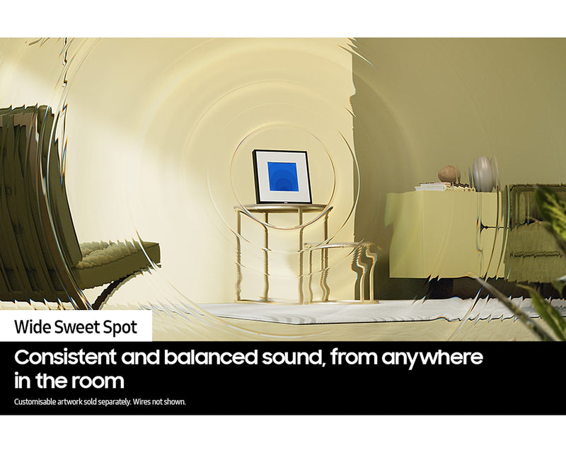 Samsung Wireless Smart Speaker Music Frame Alexa HW-LS60D/XU (No Wall Mount) (Refurbished B-Grade)