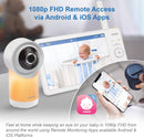 VTech RM7768HD Video Baby Monitor Smart Wi-Fi 7'' Touch Screen 1080p HD Camera (Renewed)