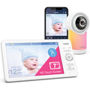 VTech RM7768HD Video Baby Monitor Smart Wi-Fi 7'' Touch Screen 1080p HD Camera (Renewed)