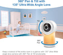 VTech RM7768HD Video Baby Monitor Smart Wi-Fi 7'' Touch Screen 1080p HD Camera (Renewed)