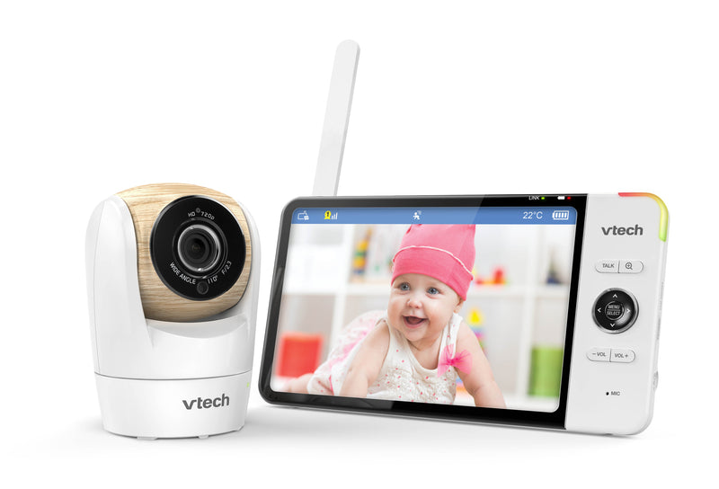 VTech VM919HD Video Baby Monitor With Camera Pan And Tilt 7'' 720p HD Display (Renewed)