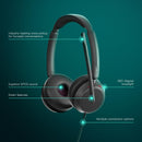 EPOS IMPACT 860T Double-Sided USB Wired Headset Noise-Canceling Wideband Audio (New)