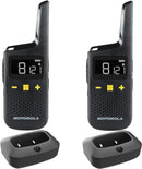 Motorola XT185 PMR446 Walkie Talkie Radio Licence Free Two Way Twin Pack Black (Refurbished B-Grade)