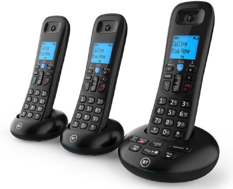 BT 3570 Trio Digital Cordless Home Phone Handsfree Answering Machine (Refurbished B-Grade)
