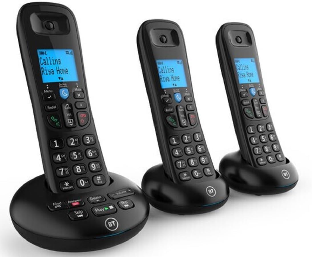 BT 3570 Trio Digital Cordless Home Phone Handsfree Answering Machine (Refurbished B-Grade)