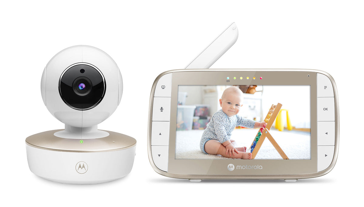 Motorola Video Baby Monitor Nursery VM50G Infrared Night Vision Zoom, Tilt & Pan (Renewed)