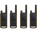 Motorola T82 Extreme Two Way Radio Walkie Talkie 16 Channels 4 Pack Yellow/Black (Renewed)