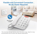 VTech CL1100 Corded Landline Phone Big Button Handsfree Speakerphone Speed Dial (Renewed)