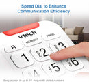 VTech CL1100 Corded Landline Phone Big Button Handsfree Speakerphone Speed Dial (Renewed)