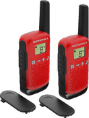 Motorola T42 Talkabout PMR446 2-Way Walkie Talkie Portable Radios Pack of 2 Red (Renewed)