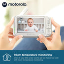 Motorola Nursery VM75 Video Baby Monitor 5'' Infrared Night Vision Two-Way Talk (Renewed)