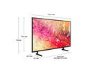 Samsung 55'' Smart TV Crystal UHD 4K HDR LED TVPlus OTS Lite UE55DU7100KXXU (Renewed)