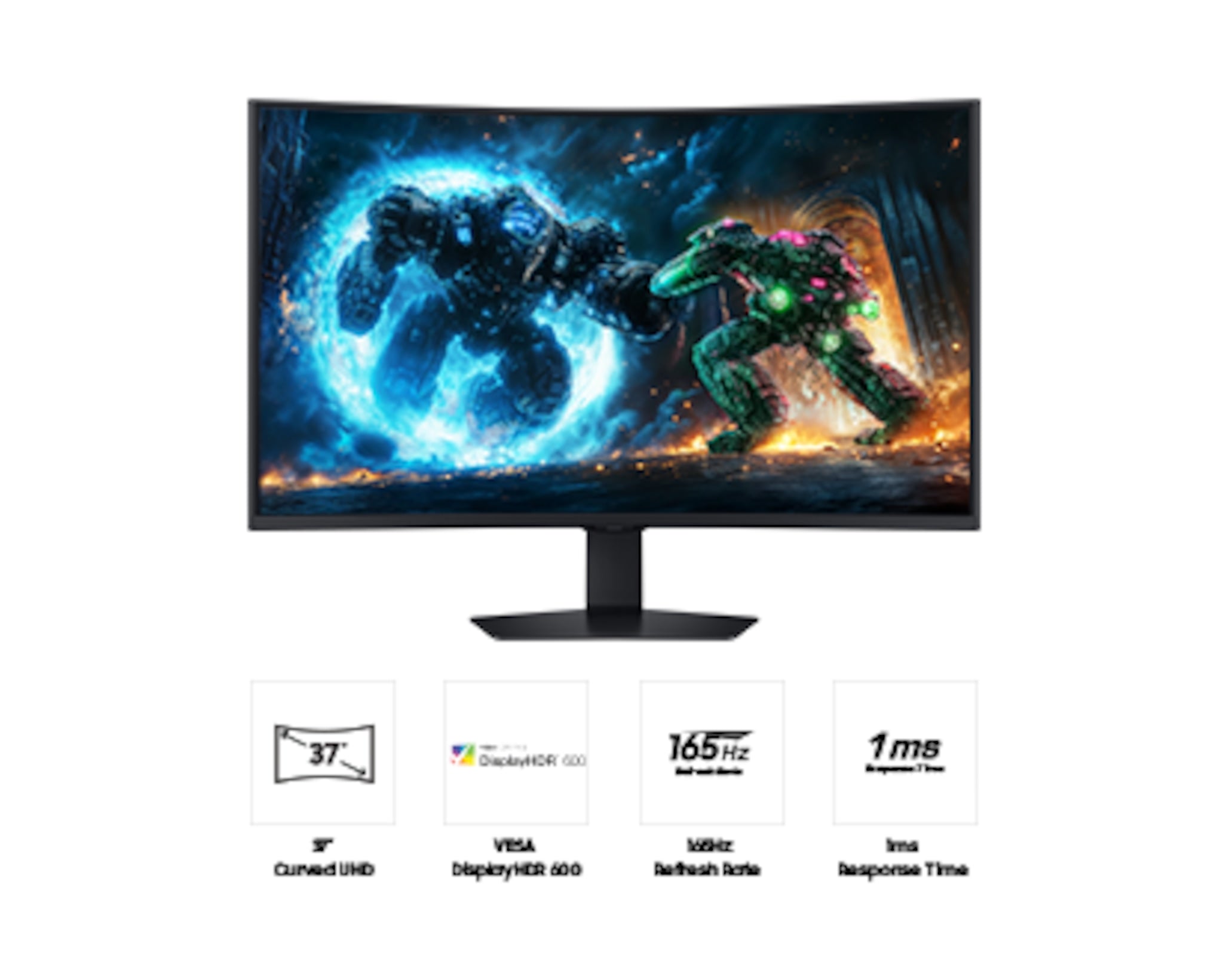 Samsung 37'' Curved Gaming Monitor Odyssey G7 G75F UHD 165Hz LS37FG756EUXXU (New / Open Box)