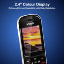 VTech PS1350 Single Cordless Phone With Answering Machine Colour Display (Renewed)