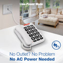 VTech SA3100 Corded Phone with Big Buttons For Elderly Speed Dial Speakerphone (Renewed)