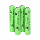 Rechargeable Batteries AAA Ni-MH 600mAh 1.2V Replacement For Cordless Phones Pack of 4