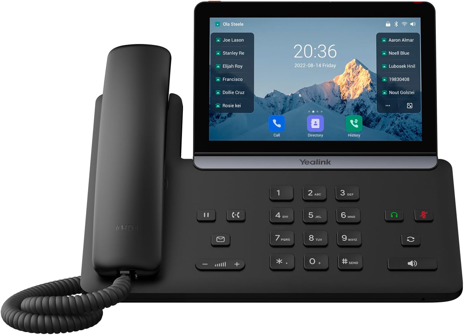 Yealink SIP-T88W Pro IP Phone Dual-Band WiFi 7'' Capacitive Touch Screen Display (New)