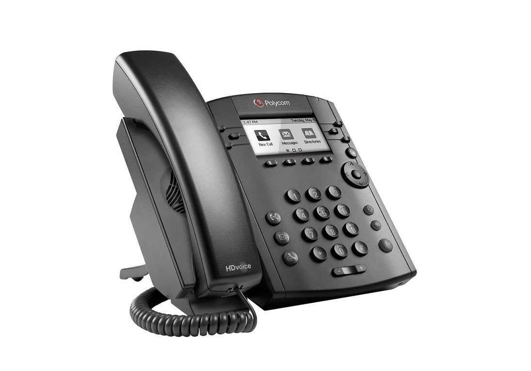 Polycom VVX311 SFB HD Voice Business Media IP Desk Phone (New)