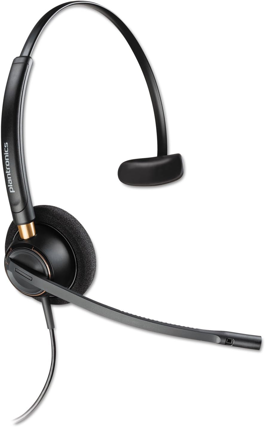 Poly HW510 QD EncorePro Monaural NC Headset Noise Cancelling Adjustable Headband (New)