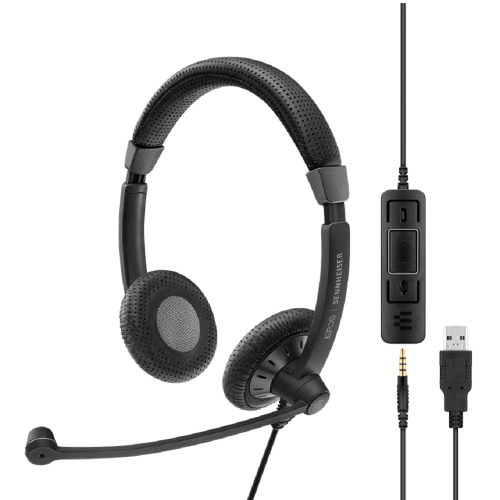 EPOS SENNHEISER IMPACT SC 75 USB MS Binaural Headset Noise-Cancelling (New)