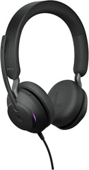 Jabra Evolve2 40 SE USB-C/A Stereo Headset MS Teams Button Noise-Isolating (New)