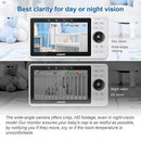VTech VM901 Video Baby Monitor 5'' 1080p HD 360 Degree Pan & Tilt Camera Wi-Fi (Refurbished B-Grade)