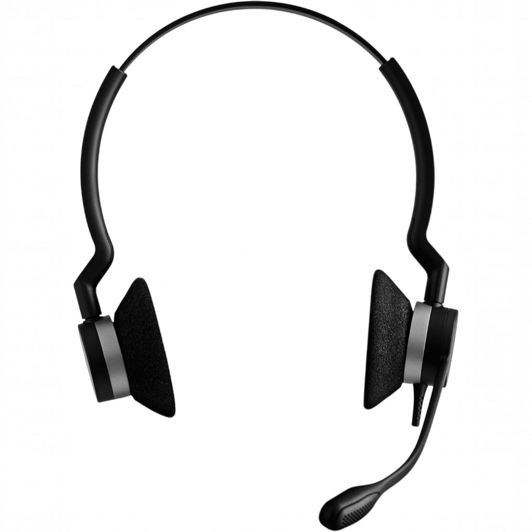 Jabra BIZ 2300 QD Corded Binaural Headset Duo Noise Cancelling (Renewed)