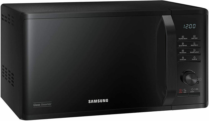 Samsung Solo Microwave Oven With Health Steam 800W 23L Black MS23K3555EK/EU (New)