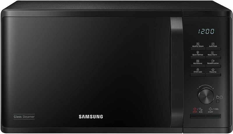 Samsung Solo Microwave Oven With Health Steam 800W 23L Black MS23K3555EK/EU (New)