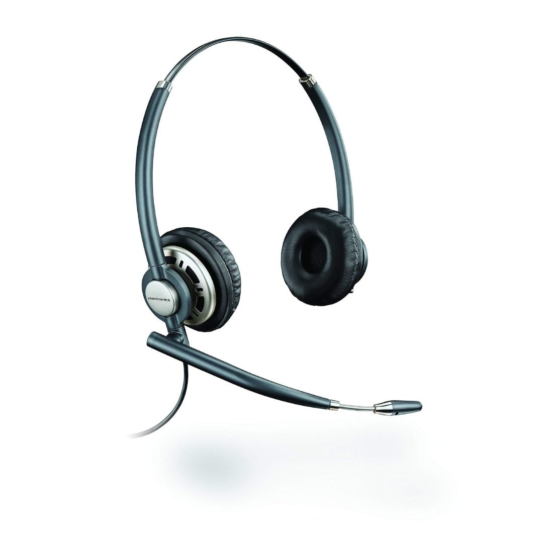 Plantronics Encore Pro HW720 Corded Headset SoundGuard Noise-Cancelling Mic (Renewed)