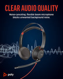 Plantronics Blackwire C5220 Binaural Headset USB Noise Cancelling SoundGuard (Renewed)