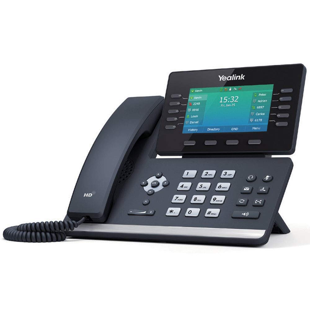 Yealink SIP-T54W IP Business Phone Duplex Speakerphone Bluetooth Ethernet (Renewed)
