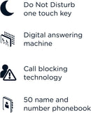 Motorola E212 Digital Cordless  Landline Phone Answer Machine Nuisance Call Blocking (Renewed)