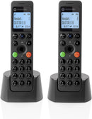 Motorola DOT212 Twin Digital Cordless Phone Call Blocking Answer Machine (Renewed)