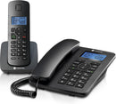 Motorola C4201 Corded & Cordless Home Phone Combo Speakerphone Caller ID (Renewed)