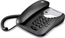 Motorola CT1 Corded Phone 3 Direct Dial Keys Mute Function Wall Mountable Black (New)