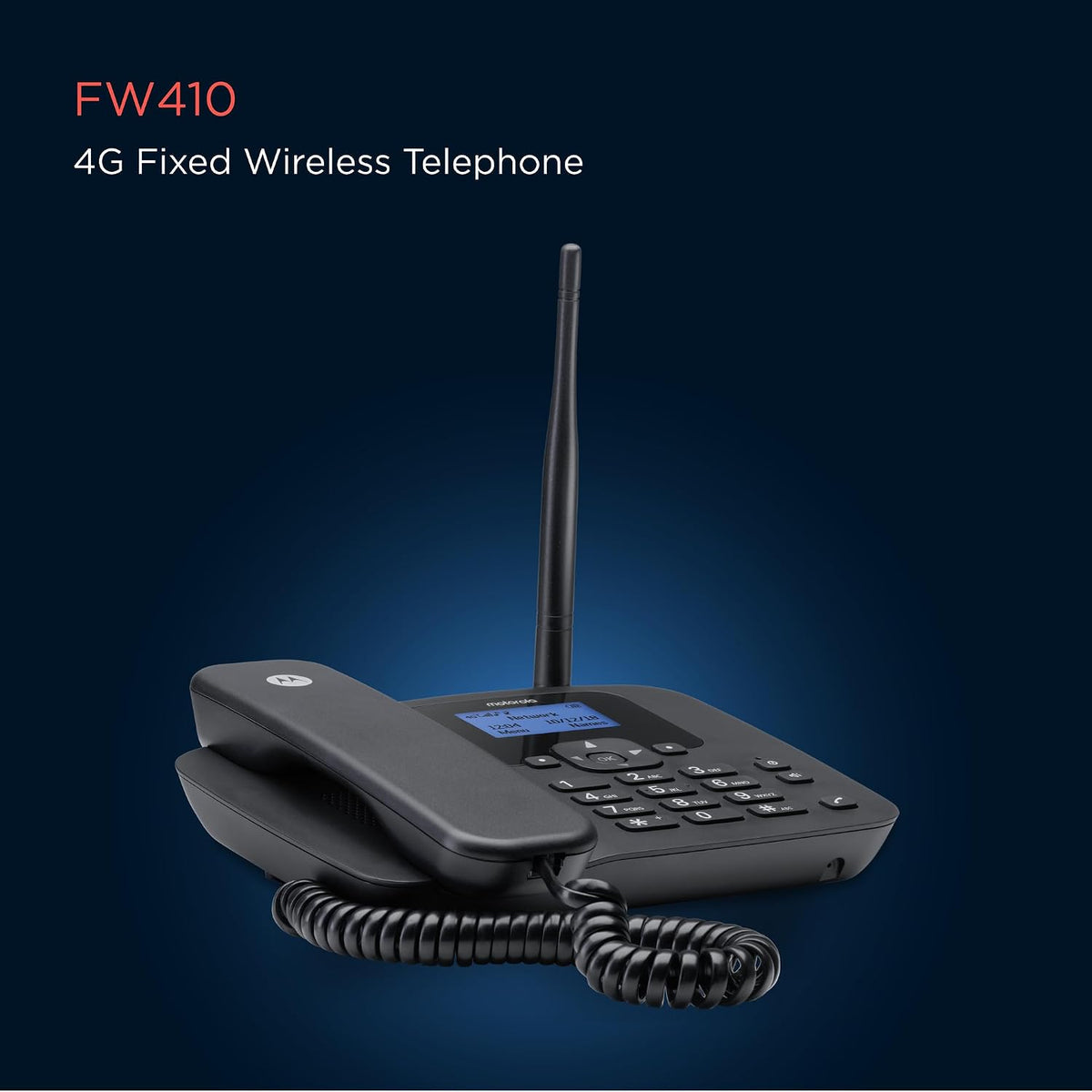 Motorola FW410 4G Fixed Wireless Desktop Telephone 2.2'' Display Antenna Unlocked (Refurbished B-Grade)