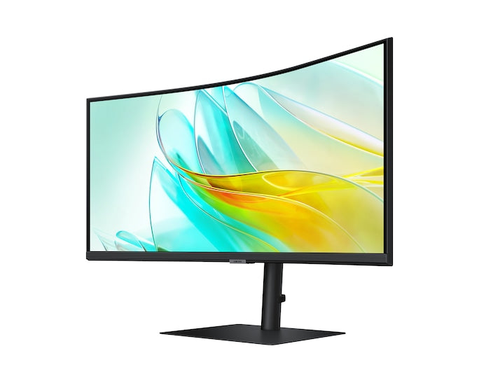 Samsung 34'' Curved Monitor With KVM Switch ViewFinity WQHD USB-C LS34C652UAUXXU (Renewed)
