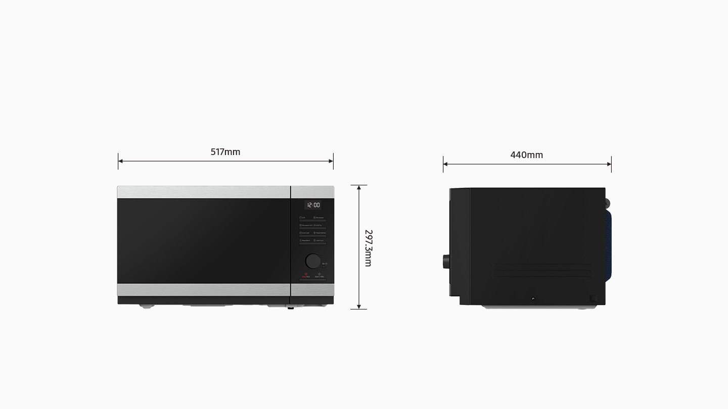 Samsung Solo Microwave Oven 32L Large Capacity Steam MS32DG4504GGE3 (Renewed)