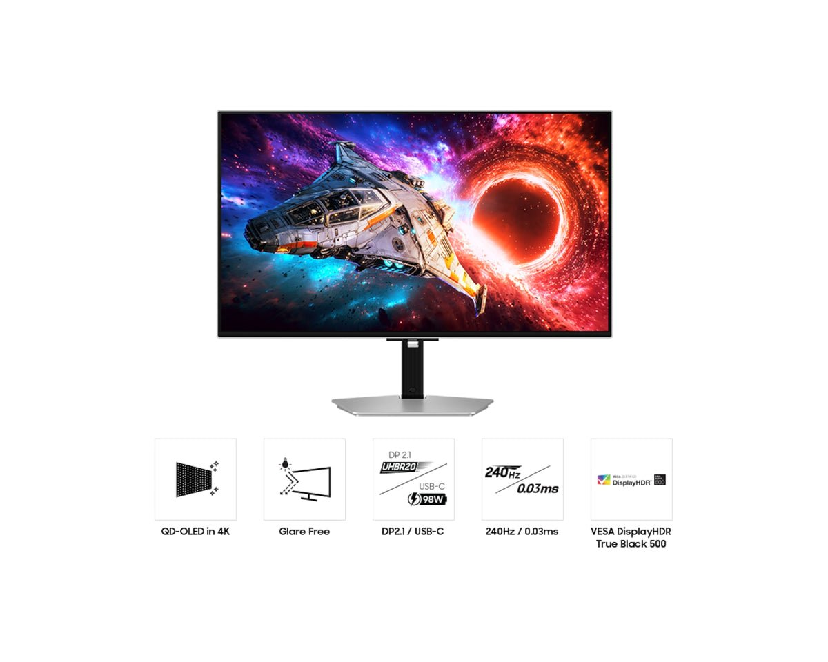 Samsung 32'' Gaming Monitor Odyssey OLED G8 G80SH 4K 240Hz LS32HG802SUXXU (Renewed)